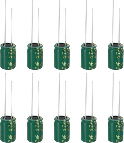 Patikil 400V 2.2UF المكثفات الكهربائية ، 10pcs 6x12mm المكثفات الكهربائية عالية التردد للترددات للتلفزيون ، شاشة LCD ، الثلاجة ، لوحات الدائرة ، الأخضر in Saudi Arabia