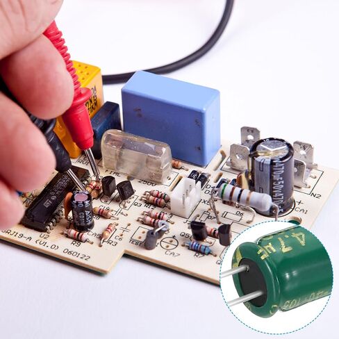 Patikil 400V 2.2UF المكثفات الكهربائية ، 10pcs 6x12mm المكثفات الكهربائية عالية التردد للترددات للتلفزيون ، شاشة LCD ، الثلاجة ، لوحات الدائرة ، الأخضر in Saudi Arabia