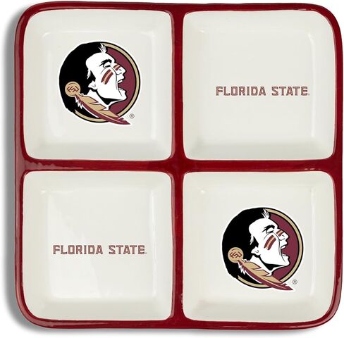 The Memory Company | Licensed NCAA 4-Section Ceramic Plate in Kuwait