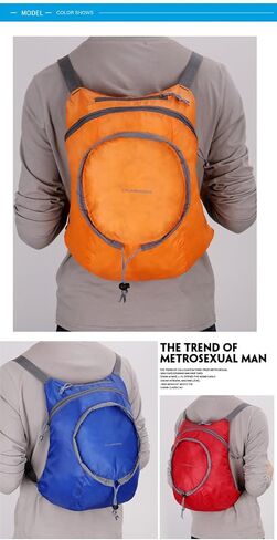 Scotry Ultra Lightweight Packable Travel Backpack, Man Women Foldable Handy Daypack for Camping Outdoor Hiking Cycling (Blue) in Saudi Arabia