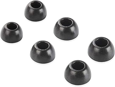 ALXCD Foam Ear Tips Compatible with Momentum True Wireless 2 Earbuds CX400BT Earbuds, S/M/L 3 Sizes 3 Pairs Soft Memory Foam Ear Tips Adapters, Replacement for Momentum CX400BT, Black S M L in Saudi Arabia