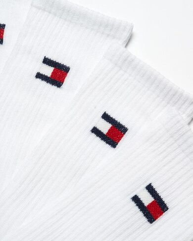 Tommy Hilfiger Men's Athletic Socks - Cushioned Crew Socks (10 Pack), Size 7-12, Navy/Grey/White in Kuwait