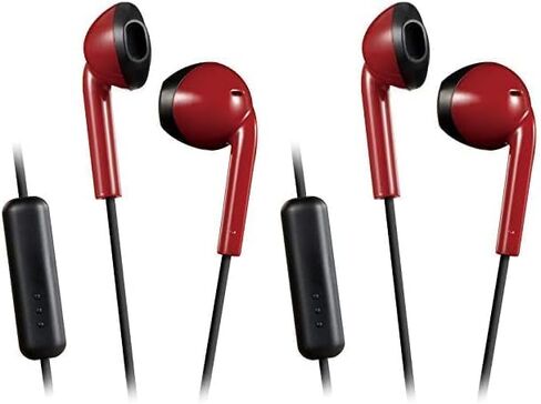 JVC Blue and Grey Sweat and Splash Proof Retro Earbuds with Microphone and Remote HAF19MAH in Saudi Arabia