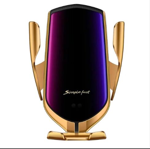 Automatic Clamping Smart Sensor 10W Wireless Car Charger (Black) in Saudi Arabia