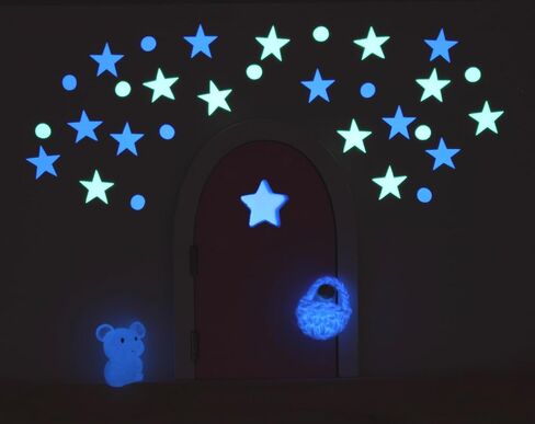 Qué Kawaii® MAGICAL Pérez mouse kit. DOOR THAT OPENS AND SHINES IN THE DARK!!! Wooden door and+crochet bag+Plate+Cheese+stars+little mouse that glows in the dark+6 certificates in Kuwait