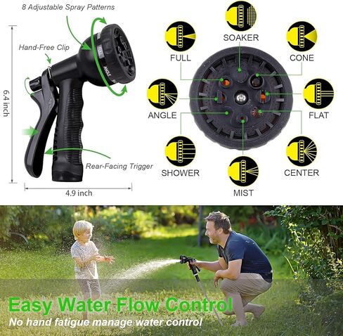 خرطوم رصاص معدني قصير بطول 1 قدم، خرطوم مياه من الرصاص المقاوم للصدأ، ملحقات تمديد الموصل، خراطيم صغيرة شديدة التحمل للفناء، خارجي - مرن، لا يتشابك أبدًا، مقاوم للثقب in Kuwait