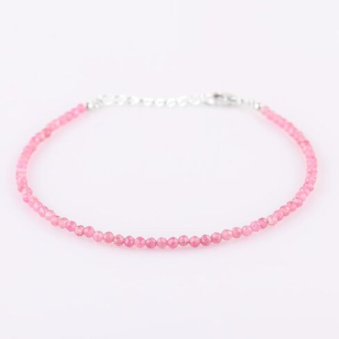 Thecraftman Peridot Beads Bracelet, Genuine Beaded Bracelet, Faceted Round Beads, Jewelry For Women in Saudi Arabia