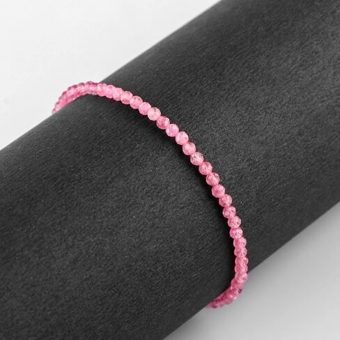 Thecraftman Peridot Beads Bracelet, Genuine Beaded Bracelet, Faceted Round Beads, Jewelry For Women in Saudi Arabia