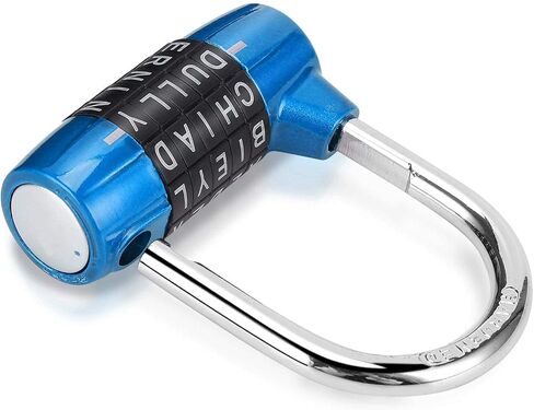 Gym Locker Lock,5 Letter Heavy Duty Alloy Padlock Password Sturdy Security Padlock-Easy to Set Your Own Keyless Resettable Combo-Red in Kuwait