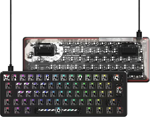 Pulsar Gaming Gears - PCMK Gaming Mechanical Keyboard TKL ISO Hot Swappable 80% 88 Keys (60 Percent, Black) in Saudi Arabia