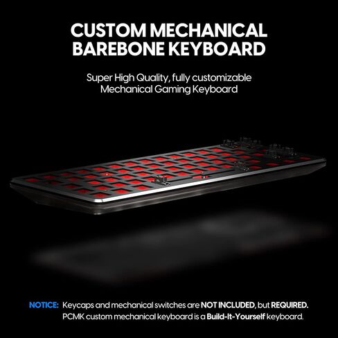 Pulsar Gaming Gears - PCMK Gaming Mechanical Keyboard TKL ISO Hot Swappable 80% 88 Keys (60 Percent, Black) in Saudi Arabia