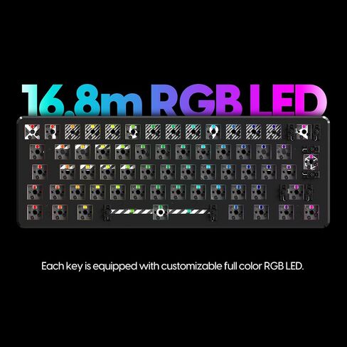 Pulsar Gaming Gears - PCMK Gaming Mechanical Keyboard TKL ISO Hot Swappable 80% 88 Keys (60 Percent, Black) in Saudi Arabia