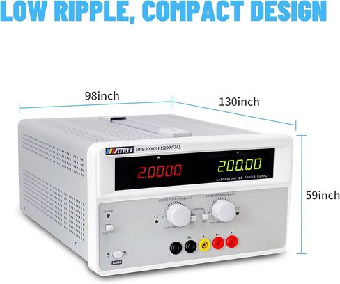 DC Power Supply Variable 30V 20A, Single Channel Linear Bench DC Power Supply High Precision with Voltage Compensation, Adjustable Power Supply with 3 Interface USB/RS232/RS485(MPS-3020H-1C) in Kuwait
