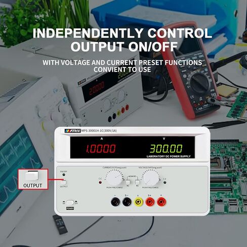 DC Power Supply Variable 30V 20A, Single Channel Linear Bench DC Power Supply High Precision with Voltage Compensation, Adjustable Power Supply with 3 Interface USB/RS232/RS485(MPS-3020H-1C) in Kuwait