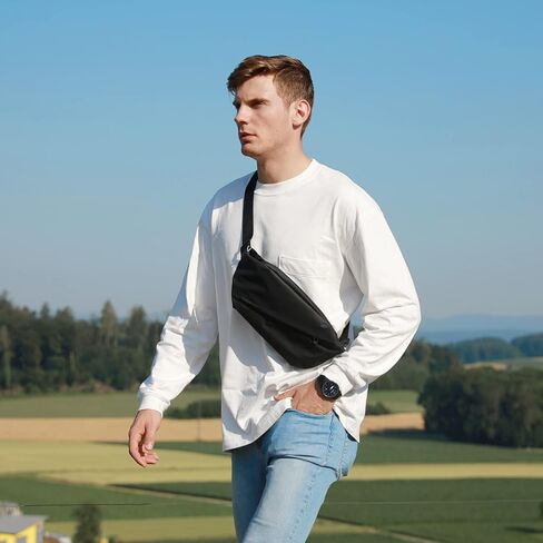 NIID-R0 Leisure Sling bag Shoulder Backpack Waterproof Quickly Removable Lightweight Chest bag Casual Crossbody Bag For Men ，Suitable For Hiking And Cycling in Saudi Arabia