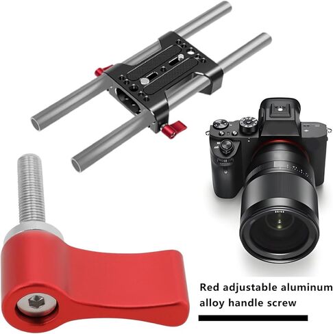 4PCS Male Threading Adjustable Screw M5 17mm Adjustable Thumb Lever Screw with Single Wing for Camera Equipment Rotary Thumb Knob Screw Red in Kuwait