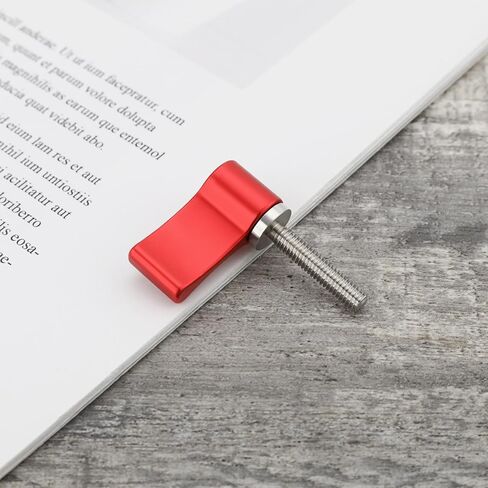 4PCS Male Threading Adjustable Screw M5 17mm Adjustable Thumb Lever Screw with Single Wing for Camera Equipment Rotary Thumb Knob Screw Red in Kuwait