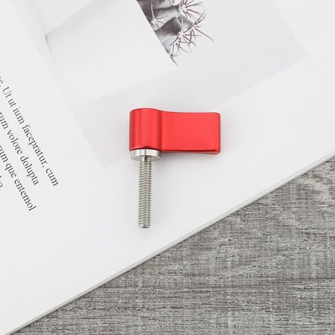 4PCS Male Threading Adjustable Screw M5 17mm Adjustable Thumb Lever Screw with Single Wing for Camera Equipment Rotary Thumb Knob Screw Red in Kuwait