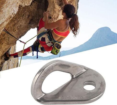 Bolt Hanger, 2Pcs 304 Stainless Steel Bolt Hanger Outdoor Caving Protection Hardware Accessory for Outdoor Mountain Climbing in Kuwait