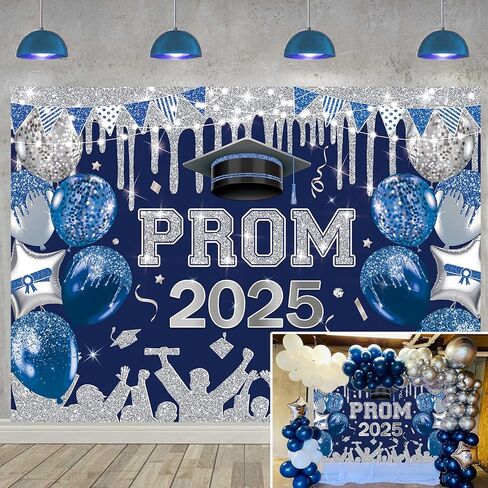 Red and Silver 2025 Graduation Backdrop 2025 Prom Night Photography Background Congrats Grad Party Banner for Class of 2025 Congratulate Graduation Party Decor Supplies (Red, 82x59 inch (7x5FT)) in Saudi Arabia