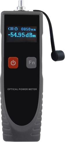 OPM Optical Power Meter Digital Power Factor Meter, -70~6dBm with 6 Optic Wave Length, Portable Fiber Optic Cable Tester with FC Converter for FC/SC/ST in Kuwait