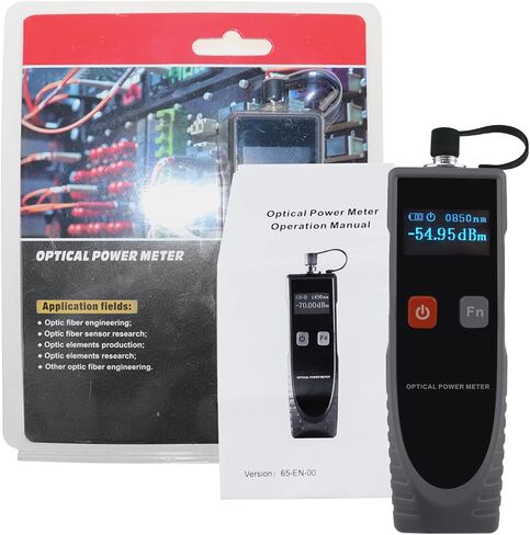 OPM Optical Power Meter Digital Power Factor Meter, -70~6dBm with 6 Optic Wave Length, Portable Fiber Optic Cable Tester with FC Converter for FC/SC/ST in Kuwait