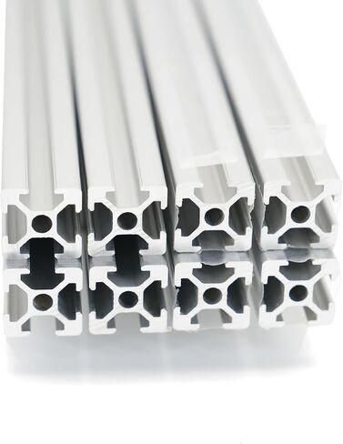 Iverntech 4PCS 600mm 2020 T Slot Aluminum Extrusion Silver 23.62 inches Aluminum Profile European Standard Anodized Linear Rail for DIY 3D Printer and CNC Machines in Kuwait