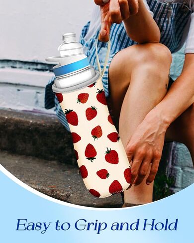 Water Bottle Sleeve for Cirkul 22 oz - 2 Pack Bottle Cover Holder Carrier with Handle Strap in Kuwait