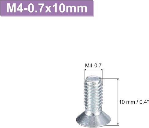 uxcell 100 pcs M3-0.5x8 Machine Screws Phillips Pan Cross Head Screws Fasteners Bolts Carbon Steel Blue for Wall Socket,House Repairs in Saudi Arabia