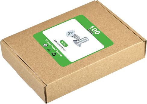 uxcell 100 pcs M3-0.5x8 Machine Screws Phillips Pan Cross Head Screws Fasteners Bolts Carbon Steel Blue for Wall Socket,House Repairs in Saudi Arabia