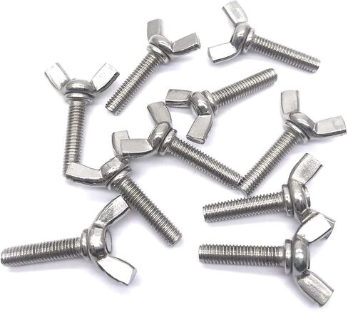 M6X15 مسامير ومسامير من الصلب جناح الفراش الفراشة الإبهام البراغي المسمار المسمار (10pcs) in Kuwait