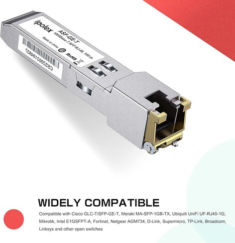 ipolex 2.5G SFP Transceiver OC48, 1310nm SMF, up to 10 km, for Cisco, Fortinet, Meraki, Ubiquiti, Mikrotik, and Other Open Switches in Saudi Arabia