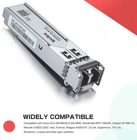 ipolex 2.5G SFP Transceiver OC48, 1310nm SMF, up to 10 km, for Cisco, Fortinet, Meraki, Ubiquiti, Mikrotik, and Other Open Switches in Saudi Arabia