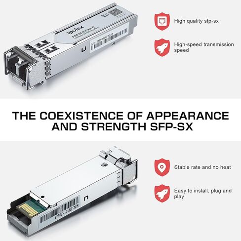ipolex 2.5G SFP Transceiver OC48, 1310nm SMF, up to 10 km, for Cisco, Fortinet, Meraki, Ubiquiti, Mikrotik, and Other Open Switches in Saudi Arabia