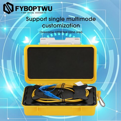 SC/UPC-SC Angled Physical Contact Singlemode SM（9/125） OTDR Launch Cable Box Extension Cord OTDR Dead Zone Eliminator Fiber Optic Tester (1000M) in Kuwait