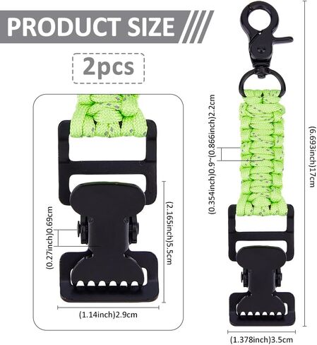 SUPERFINDINGS Single-Head Tactical Glove Clip Workers' Glove Clip Glove Holder with Elasticized Snap Hook Polyester Strap in Saudi Arabia