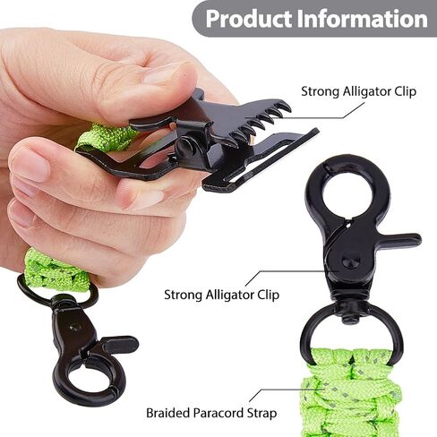 SUPERFINDINGS Single-Head Tactical Glove Clip Workers' Glove Clip Glove Holder with Elasticized Snap Hook Polyester Strap in Saudi Arabia