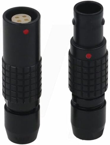 أسود 1B FGG PHG 304 4 موصل دبوس الذكور نسح الدعم الدائري السحب الحرة وقابس الكابلات متوافقة مع Lemo (4 دبوس ، أسود) in Saudi Arabia