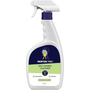 Morton PRO NON-TOXIC KITCHEN & COUNTER CLEANER, Salt-Based, Non-Hazardous, Food Contact Surface Safe, Fragrance-free, Dye-free, Non-Rinse