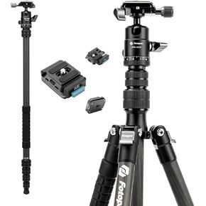 Fotopro X-GO E 2 Carbon Fiber Tripod Bundle with Quick Release Mount