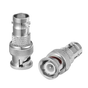 BNC Male to BNC Female Adapter Barrel Connector Copper Gold-Plating 50 ohms Coaxial Radio Router WiFi Antenna Walkie-Talkie Mobile Communication Pack of 2