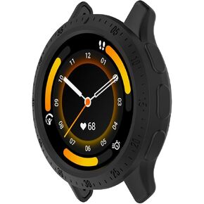 Miimall Sport Case Compatible for Garmin Venu 3 Bumper for Men Women, Anti-Collision, Anti-Fall, Anti-Drop Cover Replacement Case Shell Slim Fit Replacement TPU Frame for Venu 3 45mm(Black)