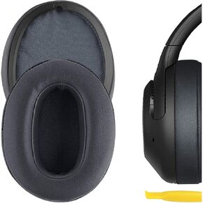 Geekria QuickFit Replacement Ear Pads for Sony WH-XB900N Headphones Ear Cushions, Repair Parts (Grey)