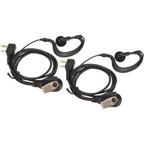 Walkie Talkie Earpiece with Mic K Head 2 Pin Two Way Radio Headset for Retevis H 777 RT1 RT2 RT3 RT5 RT7 RT 5R RT 5RV RT B6 2 Way Radios(2pcs Set)