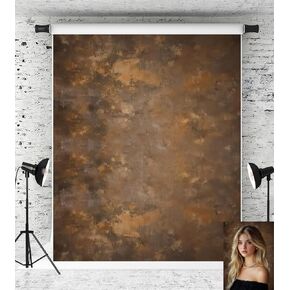 Kate Abstract Brown Vintage Texture Backdrop Photo Background Studio Props,10x8ft