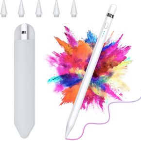 Stylus Pen for iPad 11th Generation & Pro/Air/Mini (2018-2025) - Apple Pencil USB-C 15-Min Fast Charging, Palm Rejection, Tilt Sensitivity