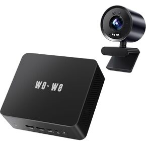 WOWE MINI PC AMD RYZEN 5 3500U (تصل إلى 3.70 جيجا هرتز) 8GB DDR4 256GB M.2 NVME SSD MINI WebCAM Windows Hello Hello Face التعرف 4K UHD