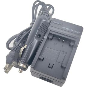 Single Mains/DC Battery Charger for Sony NP-FV100 NP-FV70 NP-FV50 NP-FV30 NP-FH30 NP-FH50 NP-FH60 NP-FH70 NP-FH100 NP-FP30 NP-FP50 NP-FP70 NP-FP71 NP-FP90 AC-VQH10 Series Camera