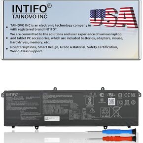 42Wh C31N2201 Laptop Battery Compatible with Asus Vivobook X1504VA X1504ZA F1504ZA F1605PA F1605ZA S1605PA S1605VA X1605VA Go 15 E1504FA E1504GA S1504FA S1504GA M1605YA X1605EA X1605ZA Series