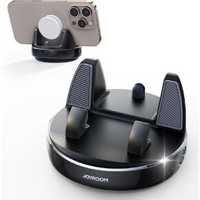 JOYROOM Phone Holder for Car, [Adjustable Spring Design] Dashboard Cell Phone Holder, 360°Rotatable & Vertical 30°Adjustable Phone Mount for Car,Compatible with Smartphone